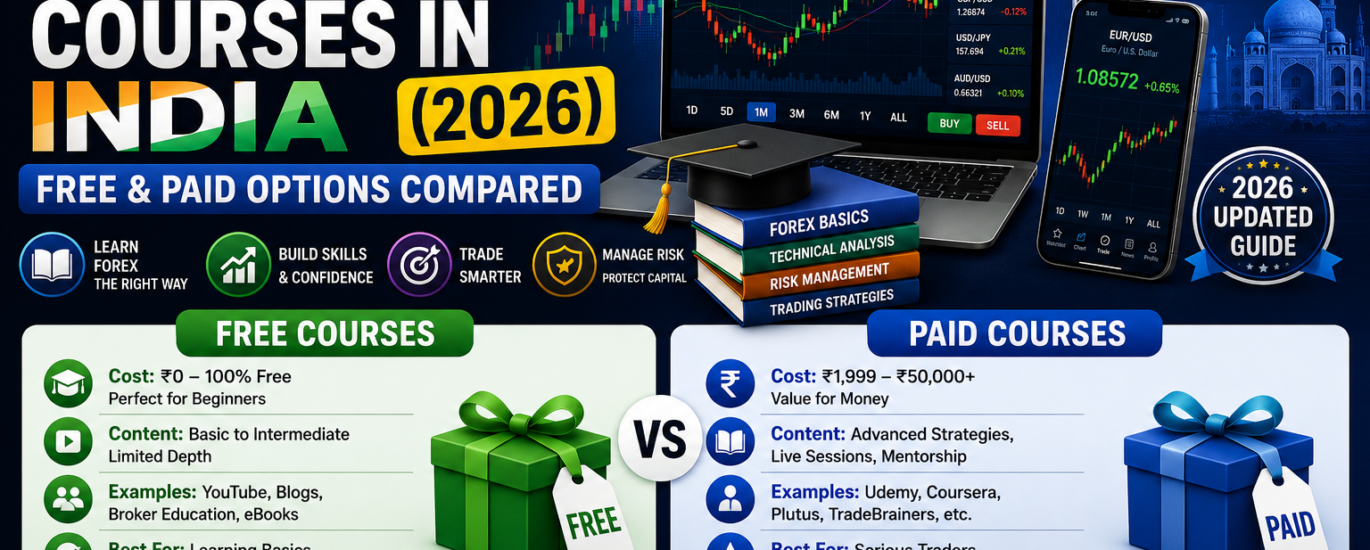 Best Forex Courses in India for beginners and professional traders in 2026.