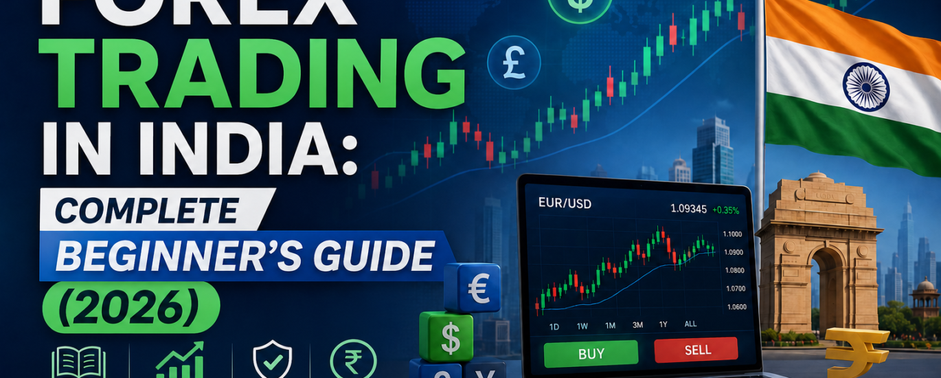 Step by step tutorial on Forex Trading in India for beginners showing currency charts
